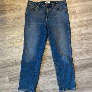 Madewell stovepipe jeans size 31 regular